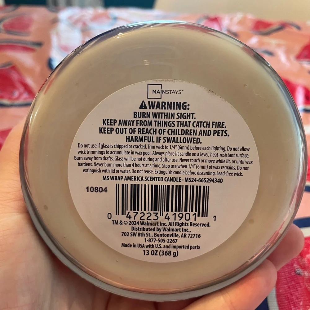 Mainstays Cream Scented Candle